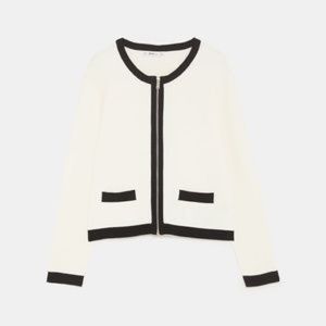 Zara Zip-Up Cardigan